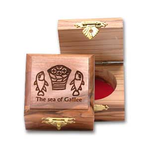 Carved Tabgha Olive Wooden Box