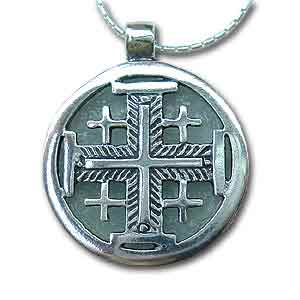Jerusalem Cross Necklace by Michal Kirat