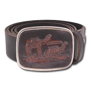 100% Genuine Leather Hand Made Belt, Camels