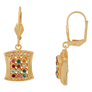 Pendientes Pechera sagrada, diseño elegante de Oro