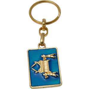 Metal Ark of the Covenant Keychain