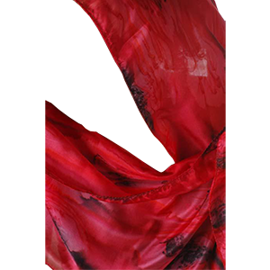Pañuelo de seda de Galilea en rojo