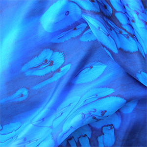 Pañuelo de seda de Galilea en azul
