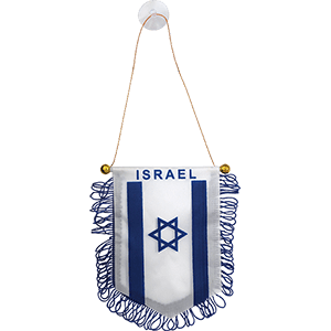 Bandera de Israel para la ventana