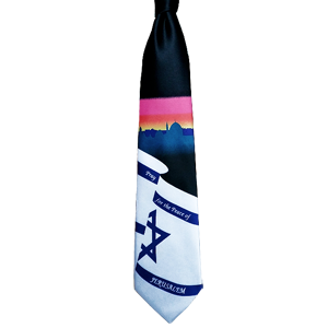 Corbata con la bandera de Israel 