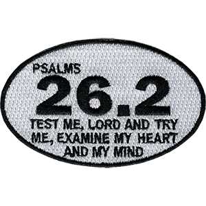 Psalms 26.2 Marathon Iron-On Patch