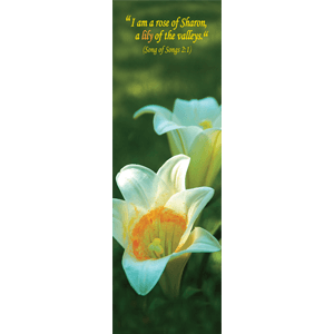 Lily Biblical Flower Bookmark