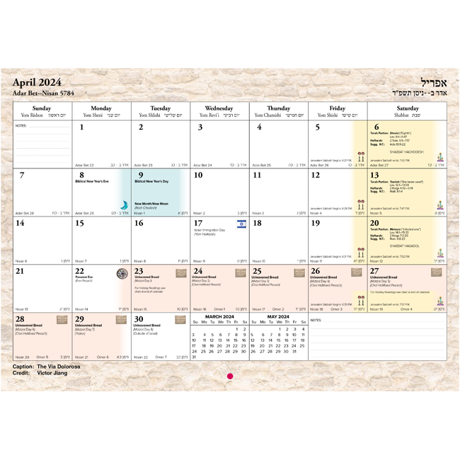Messianic 2024-2024 Calendars Artifacts - Beth Marisa